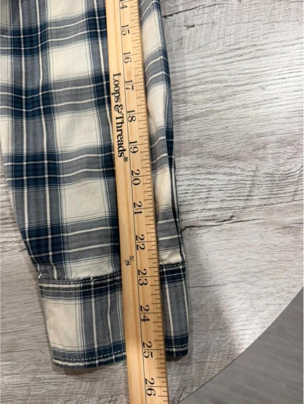 American Eagle Vintage Fit Plaid Pearl Snap Western Shirt Medium - Picture 8 of 9